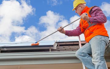 Pickup Bank soft wash roof cleaning